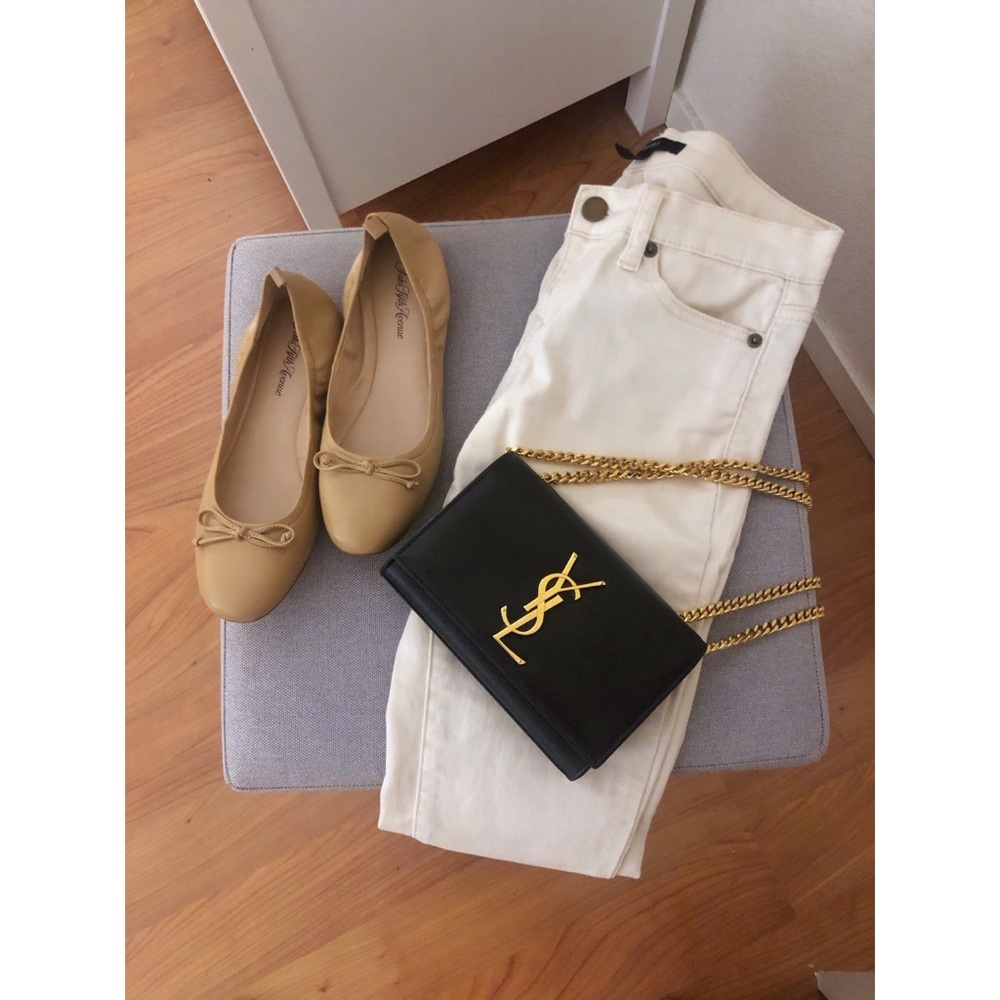 Cream Forever 21 Skinny Pants